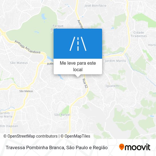 Travessa Pombinha Branca mapa