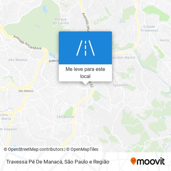 Travessa Pé De Manacá mapa