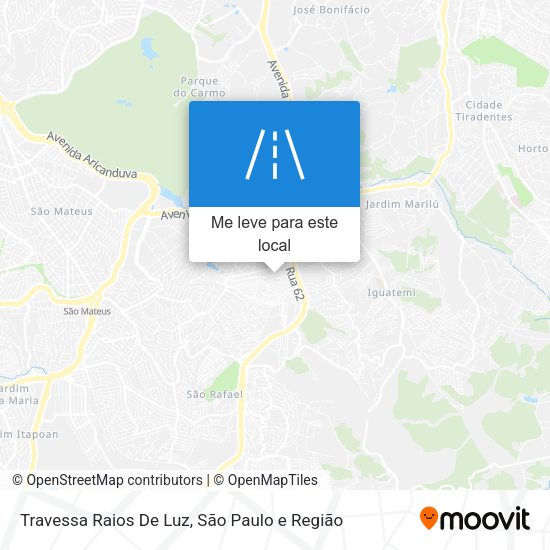 Travessa Raios De Luz mapa