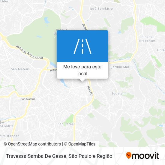 Travessa Samba De Gesse mapa