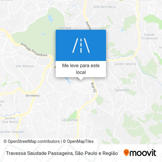 Travessa Saudade Passageira mapa