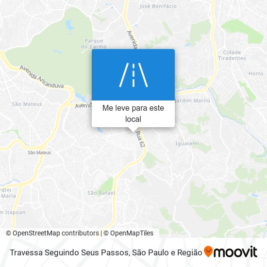 Travessa Seguindo Seus Passos mapa