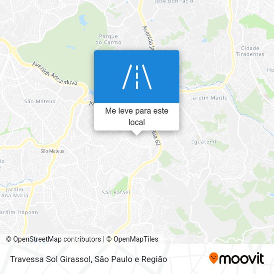 Travessa Sol Girassol mapa