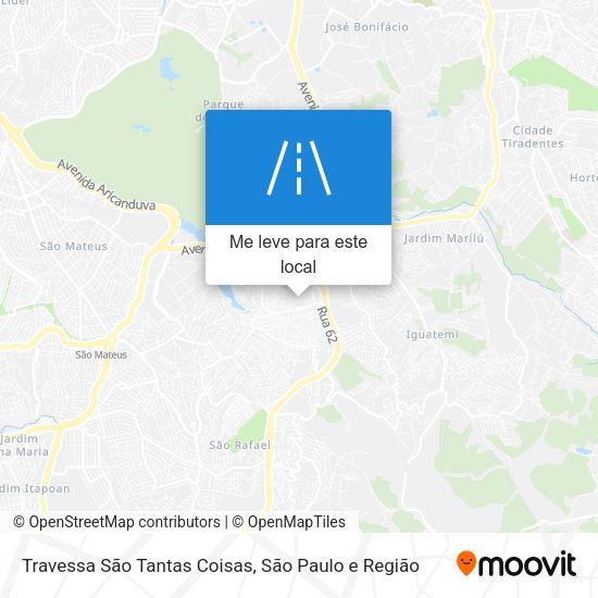 Travessa São Tantas Coisas mapa
