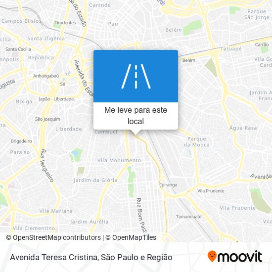 Avenida Teresa Cristina mapa