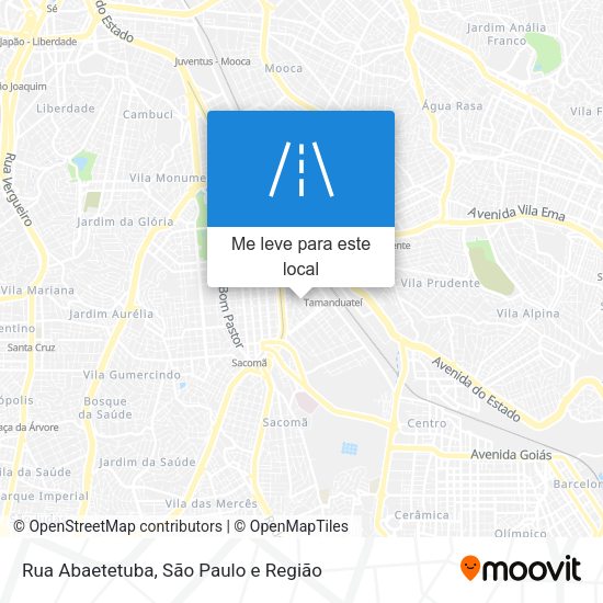 Rua Abaetetuba mapa