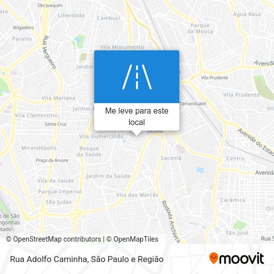 Rua Adolfo Caminha mapa