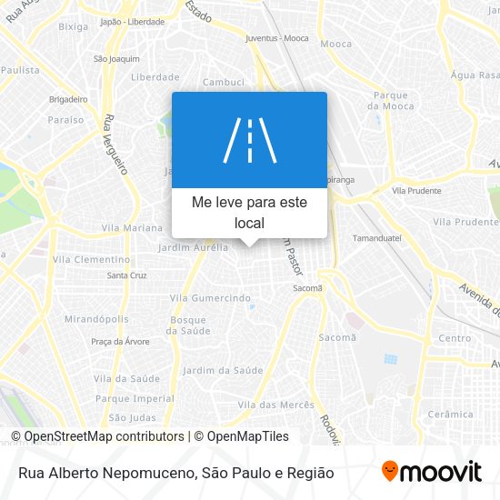 Rua Alberto Nepomuceno mapa