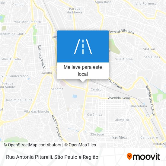 Rua Antonia Pitarelli mapa