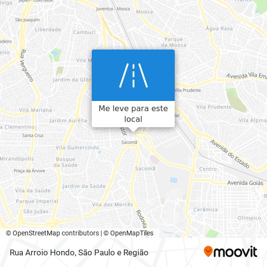 Rua Arroio Hondo mapa