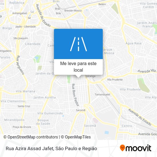 Rua Azira Assad Jafet mapa