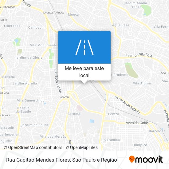 Rua Capitão Mendes Flores mapa