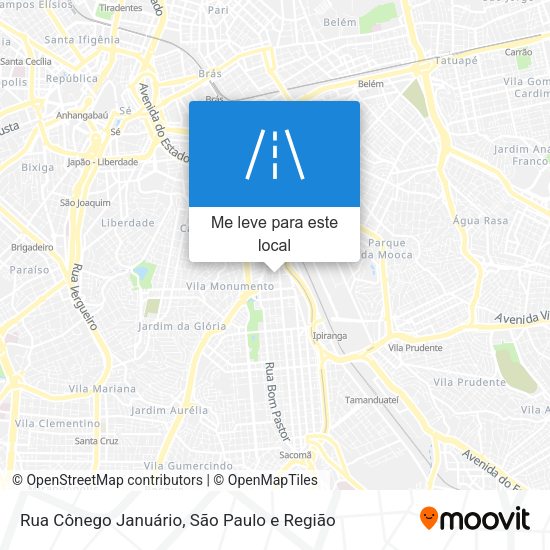 Rua Cônego Januário mapa