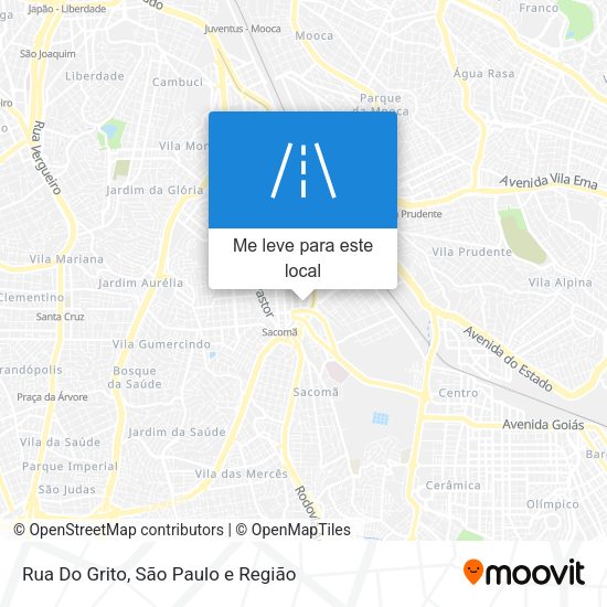 Rua Do Grito mapa