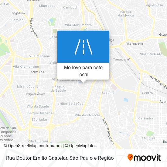 Rua Doutor Emilio Castelar mapa