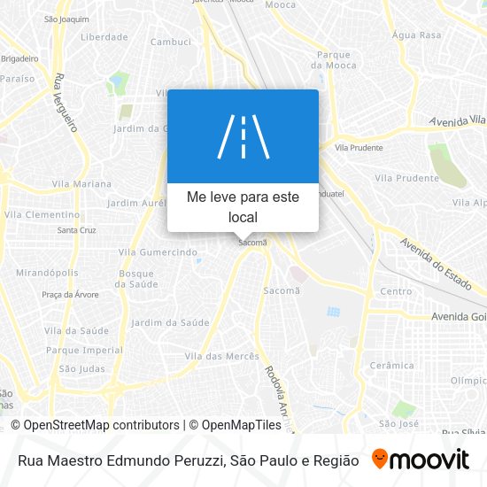 Rua Maestro Edmundo Peruzzi mapa