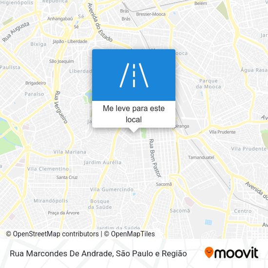 Rua Marcondes De Andrade mapa