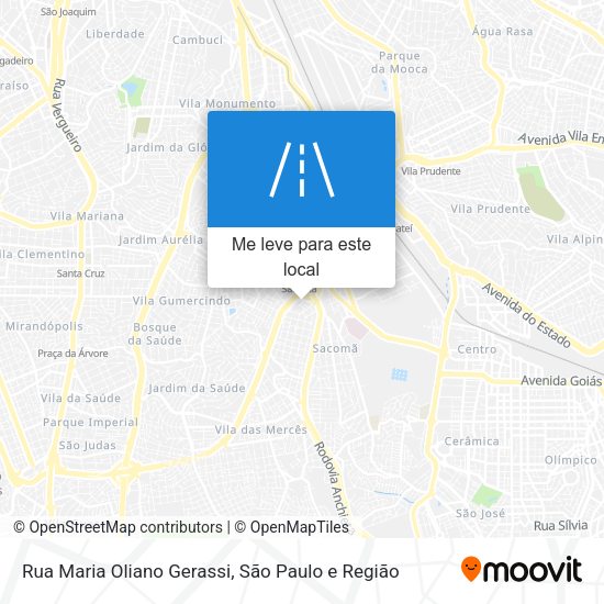 Rua Maria Oliano Gerassi mapa