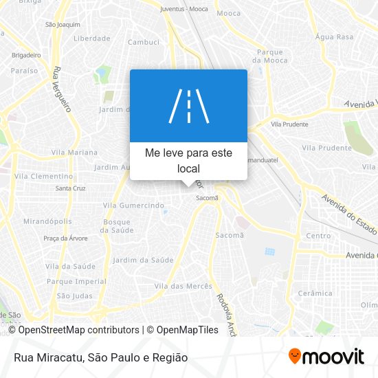 Rua Miracatu mapa
