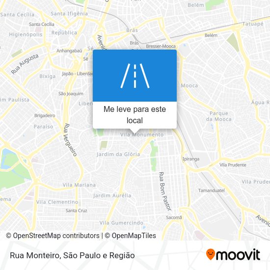 Rua Monteiro mapa
