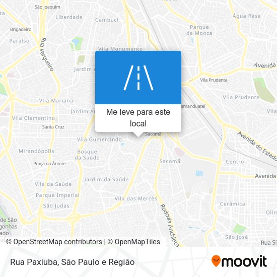 Rua Paxiuba mapa