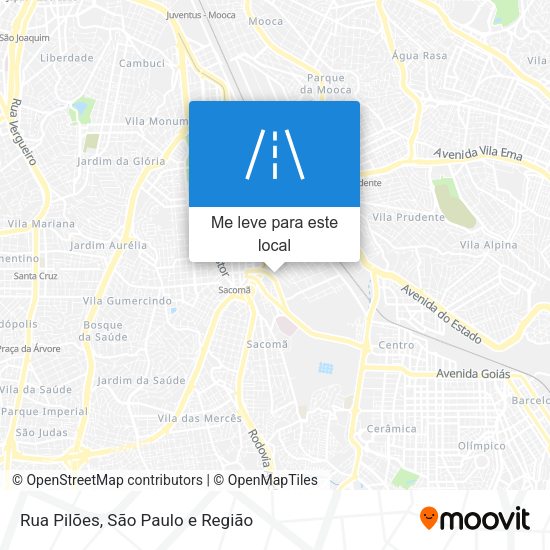 Rua Pilões mapa