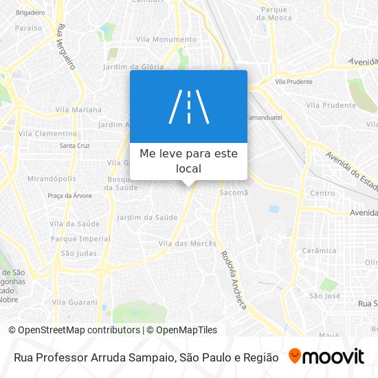 Rua Professor Arruda Sampaio mapa