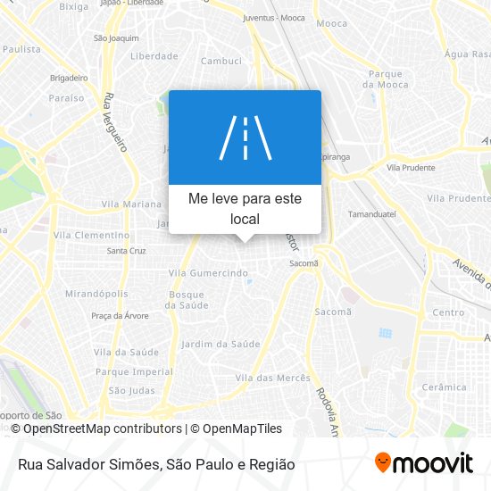 Rua Salvador Simões mapa