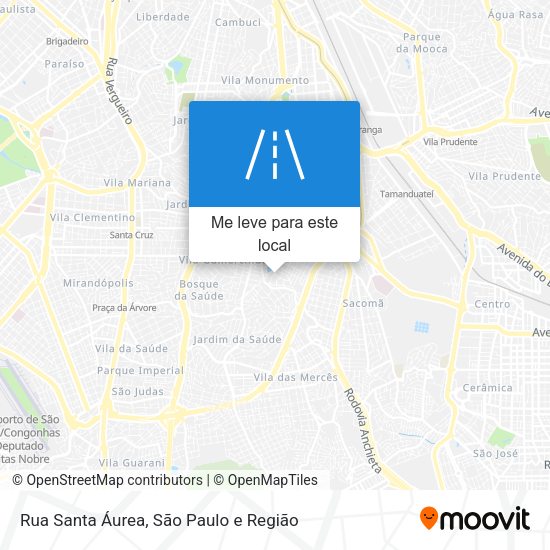 Rua Santa Áurea mapa