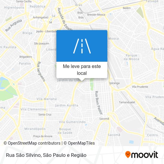 Rua São Silvino mapa