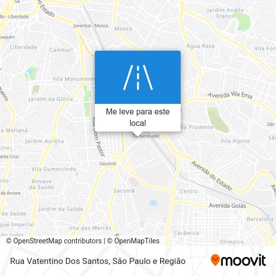 Rua Vatentino Dos Santos mapa