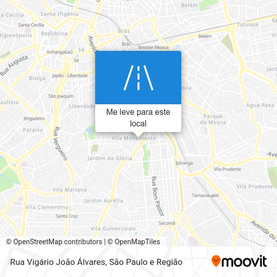 Rua Vigário João Álvares mapa