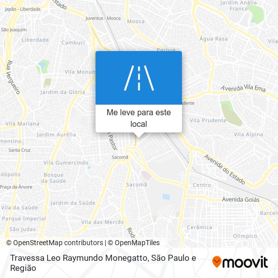 Travessa Leo Raymundo Monegatto mapa