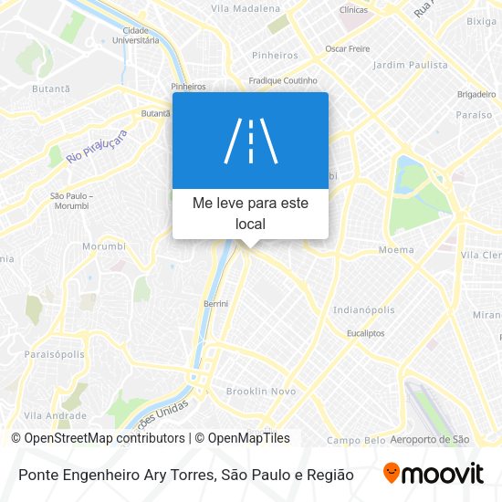 Ponte Engenheiro Ary Torres mapa