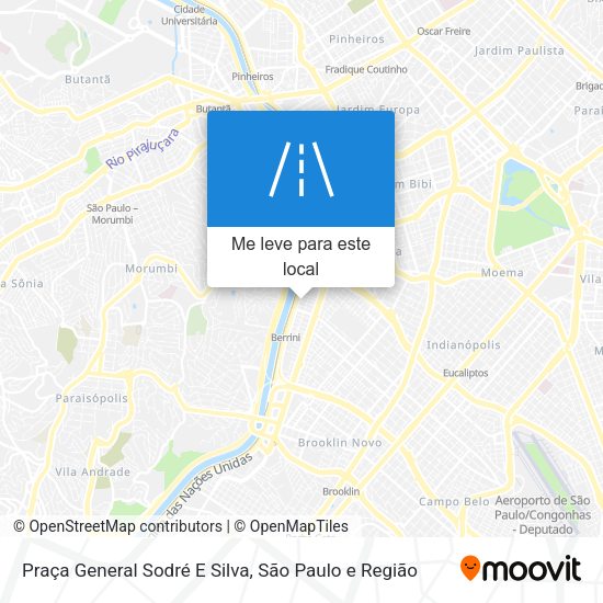 Praça General Sodré E Silva mapa