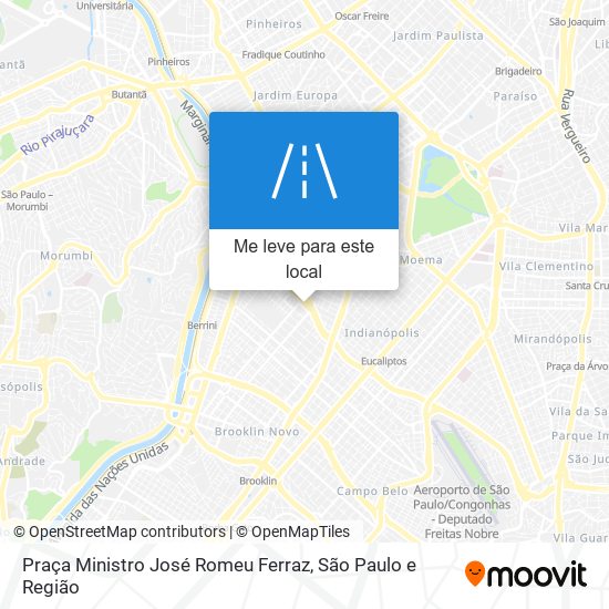 Praça Ministro José Romeu Ferraz mapa