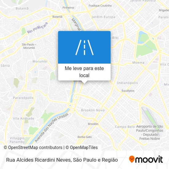 Rua Alcides Ricardini Neves mapa