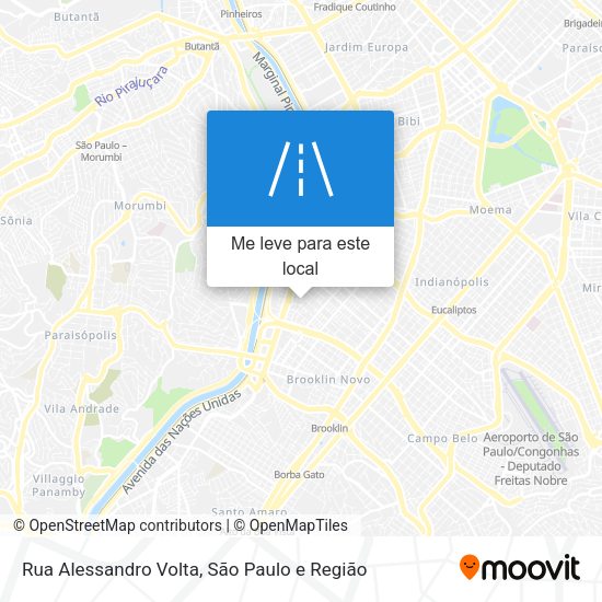Rua Alessandro Volta mapa