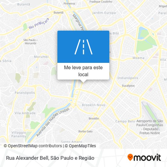 Rua Alexander Bell mapa