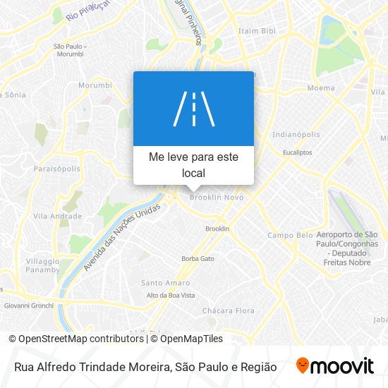 Rua Alfredo Trindade Moreira mapa