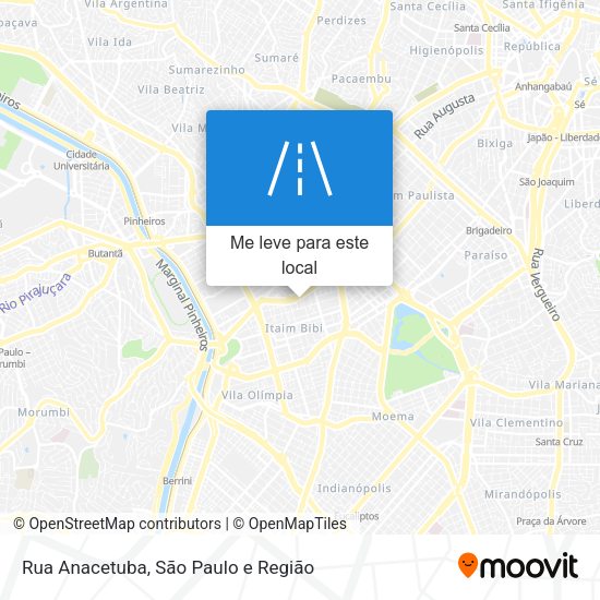 Rua Anacetuba mapa
