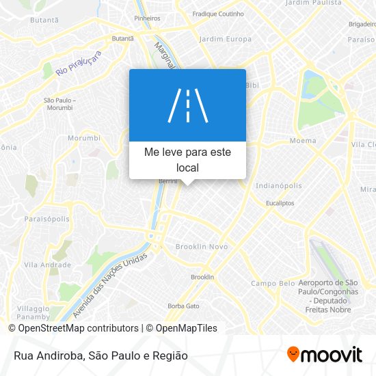 Rua Andiroba mapa