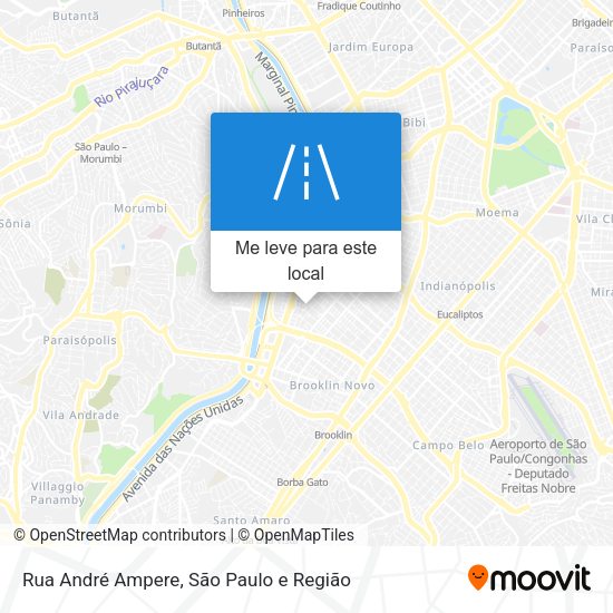 Rua André Ampere mapa