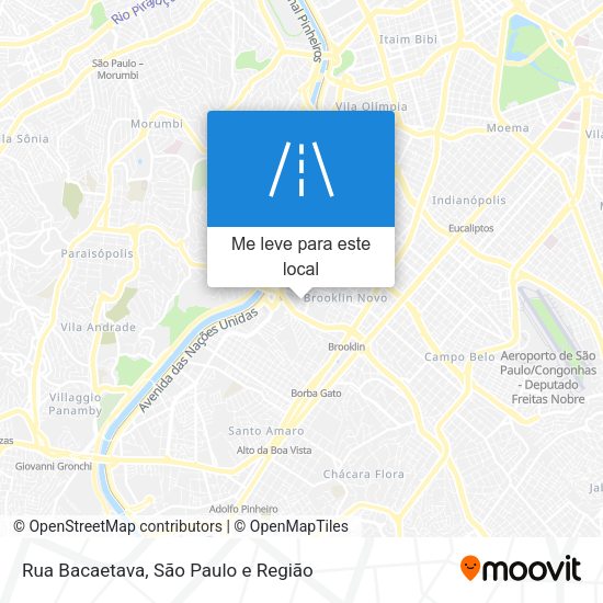 Rua Bacaetava mapa