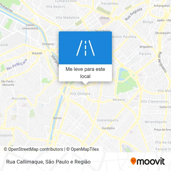 Rua Callimaque mapa
