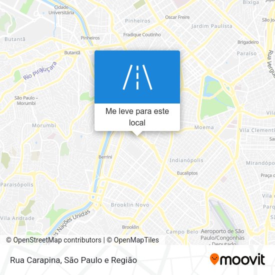 Rua Carapina mapa