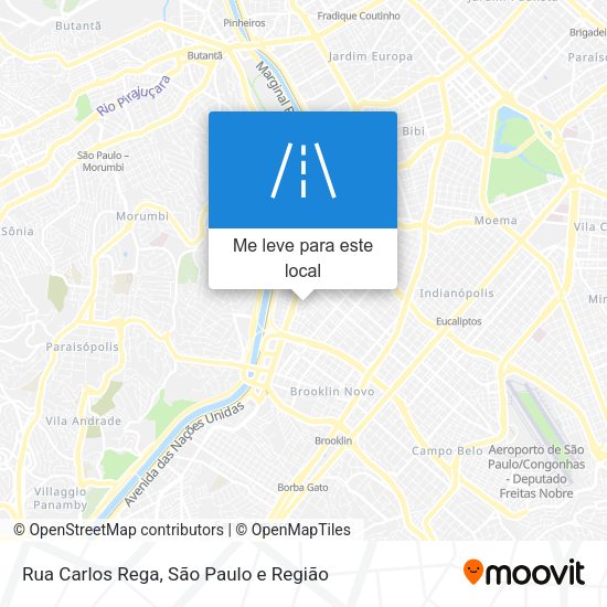 Rua Carlos Rega mapa
