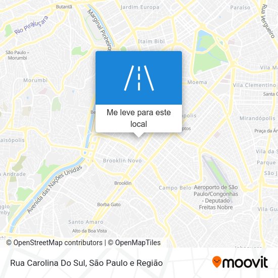 Rua Carolina Do Sul mapa