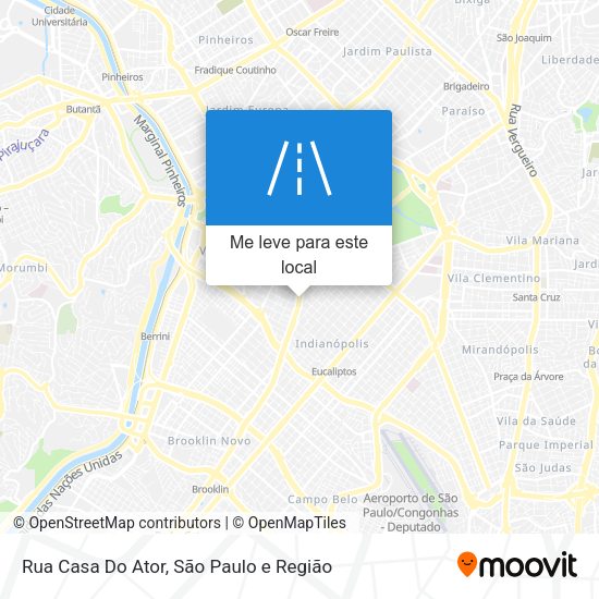 Rua Casa Do Ator mapa