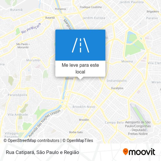 Rua Catipará mapa